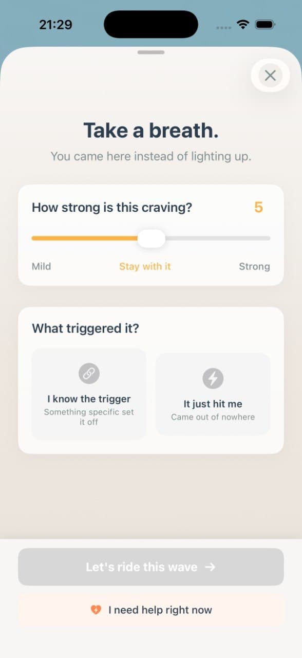Take a breath — rate intensity and identify trigger